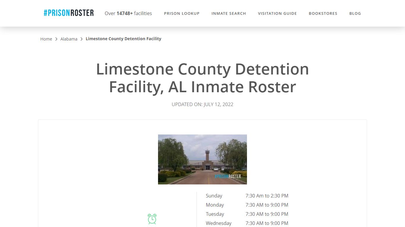 Limestone County Detention Facility, AL Inmate Roster - Prisonroster